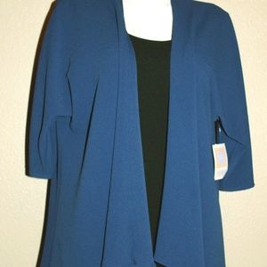 NWT LuLaRoe Lindsey style Kimono - Blue, Large